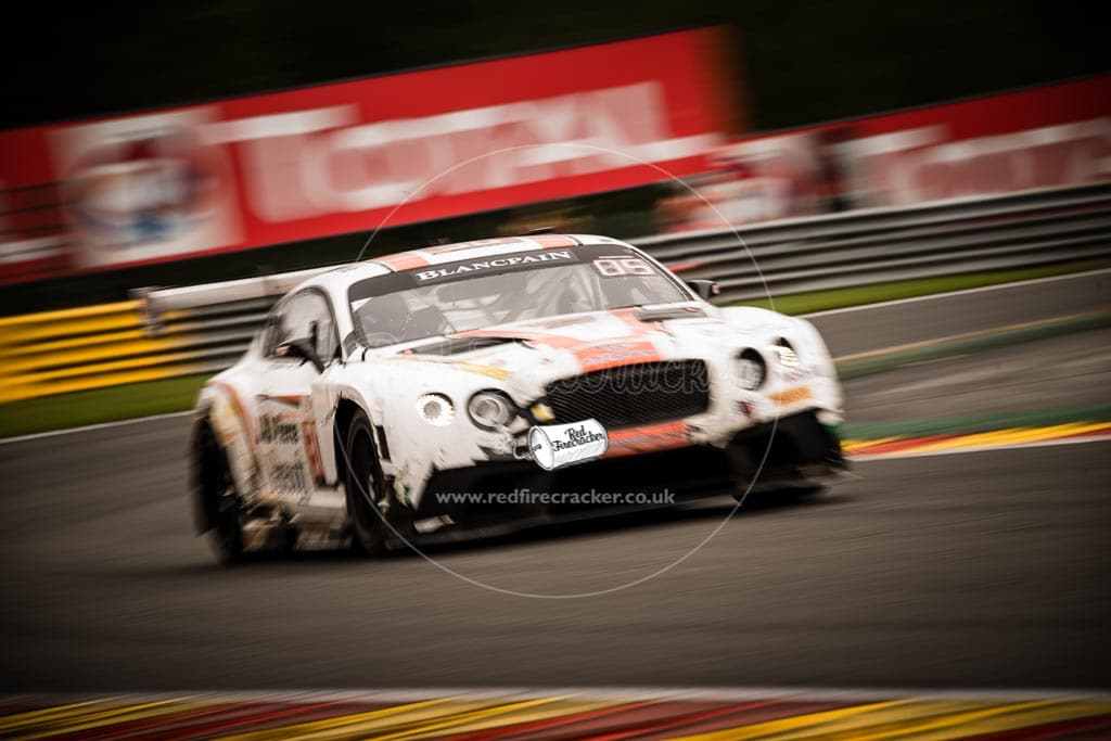 No 30 Team Parker Racing Bentley Continental GT3, Chris Harris, Derek Pierce, Carl Rosenblad, David Perel, Total 24 Hours of Spa, 26th - 31st July 2016