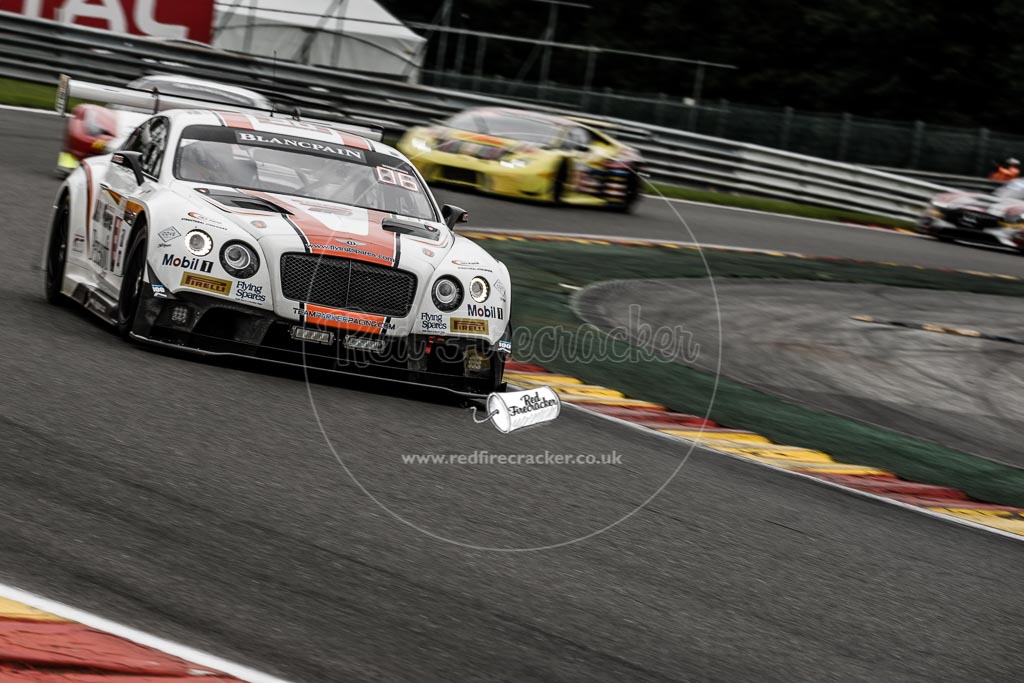 No 30 Team Parker Racing Bentley Continental GT3, Chris Harris, Derek Pierce, Carl Rosenblad, David Perel, Total 24 Hours of Spa, 26th - 31st July 2016
