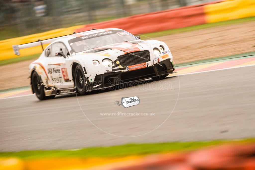 No 30 Team Parker Racing Bentley Continental GT3, Chris Harris, Derek Pierce, Carl Rosenblad, David Perel, Total 24 Hours of Spa, 26th - 31st July 2016