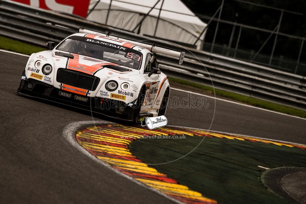No 30 Team Parker Racing Bentley Continental GT3, Chris Harris, Derek Pierce, Carl Rosenblad, David Perel, Total 24 Hours of Spa, 26th - 31st July 2016