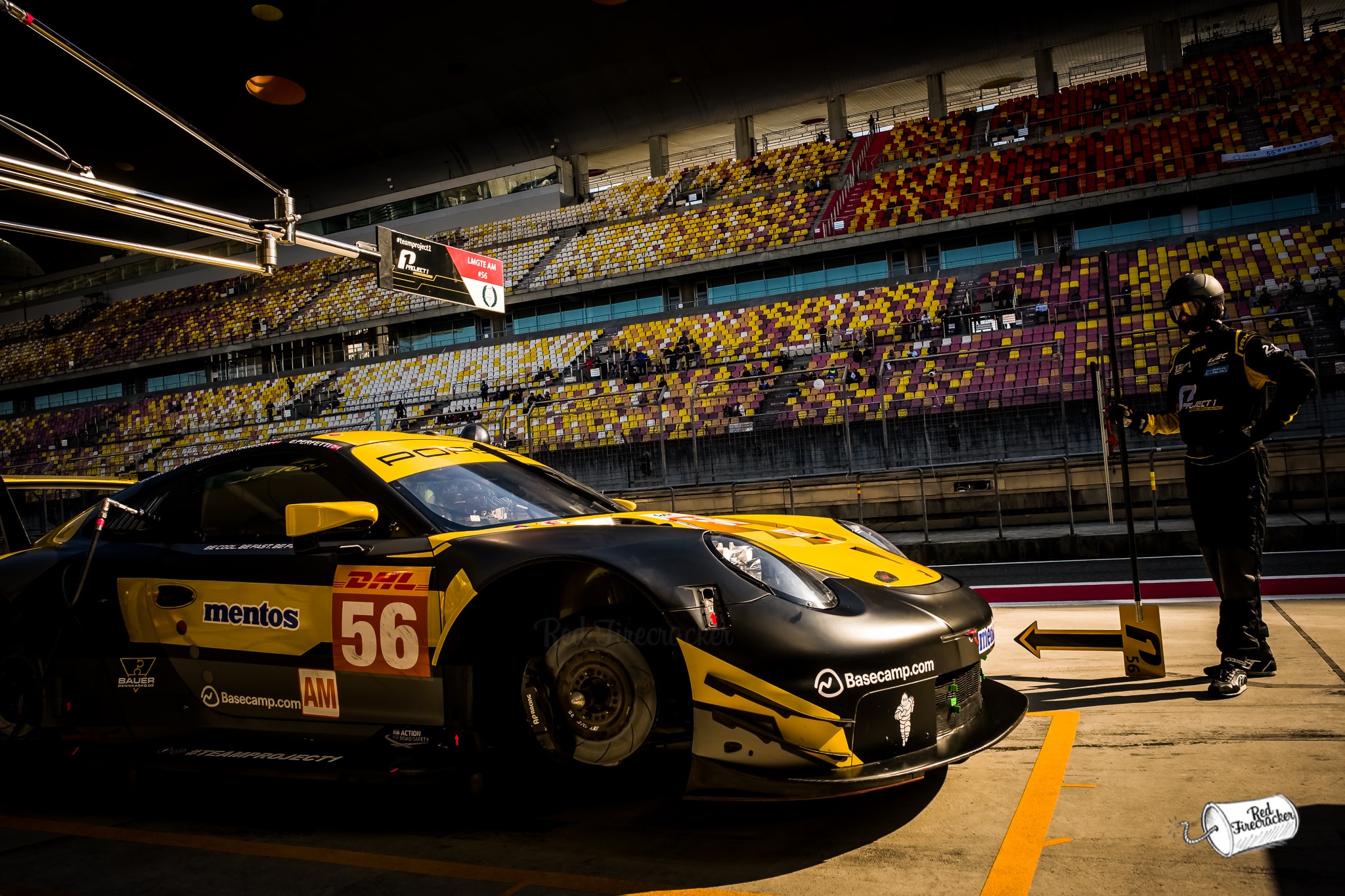 No 56 Team Project 1 Porsche 911 RSR GTE Am, FIA WEC Shanghai 20
